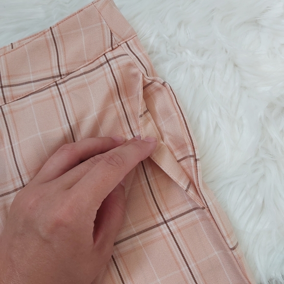 Mint Vanilla Plaid Cigarette Straight Dress Pant - Picture 5 of 13